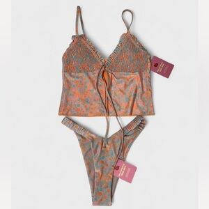 strawberry milk mob tankini swimsuit set